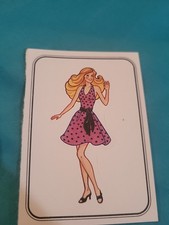 Vintage 1983 PANINI BARBIE 48 ALBUM STICKER Sheet Mattel SD63 Barbie study