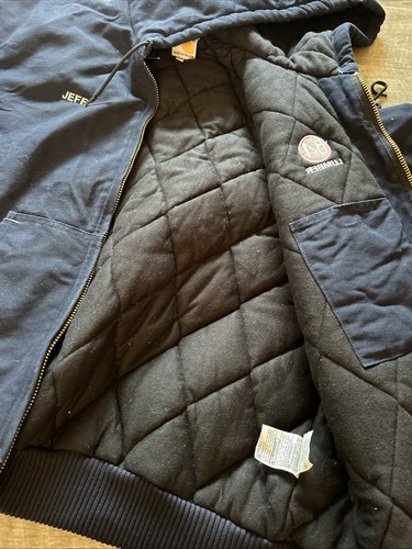 Made In USA Vintage Carhartt Embroidered Jacket 2XL Excellent Condition J140-DNY - Picture 10 of 12