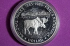 1985 Canada Proof National Parks Silver Dollar #M26347