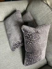 DFS Sophia Grey Bolster Cushions x3 - Brand New Without Tags