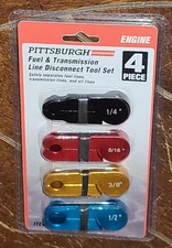 Fuel & Transmission Line Disconnect Tool Set: 1/2", 3/8", 1/4" & 5/16" - #96834