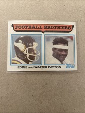 🔷1982 Topps Football Brothers Walter Payton, Eddie Payton #269 Bears Vintage