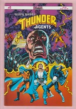 WALLY WOOD'S THUNDER AGENTS #2 (01/1985) Deluxe Comics George Perez Cover