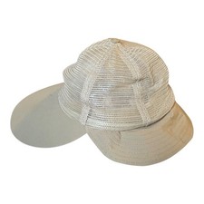 Vintage Long Brim Bill Mesh Fishing Hat - Col...