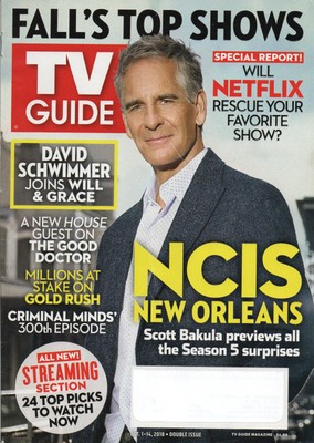 TV GUIDE Magazine October 1-14 2018 Scott Bakula NCIS New Orleans Lisa Edelstein