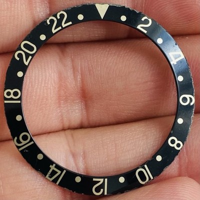 Rolex schwarze Einlage für Gmt Master Modell Ref 1675 1675 / 8 1675 / 3 R11