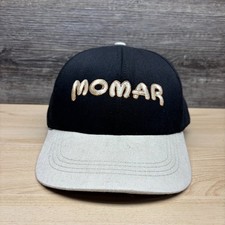 Vintage Momar Hat Cap Snap Back Black Beige Promo Chemical Advertising USA Made
