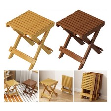 Folding Wooden Side Table Home Garden Patio Balcony Furniture Plant Stands UK