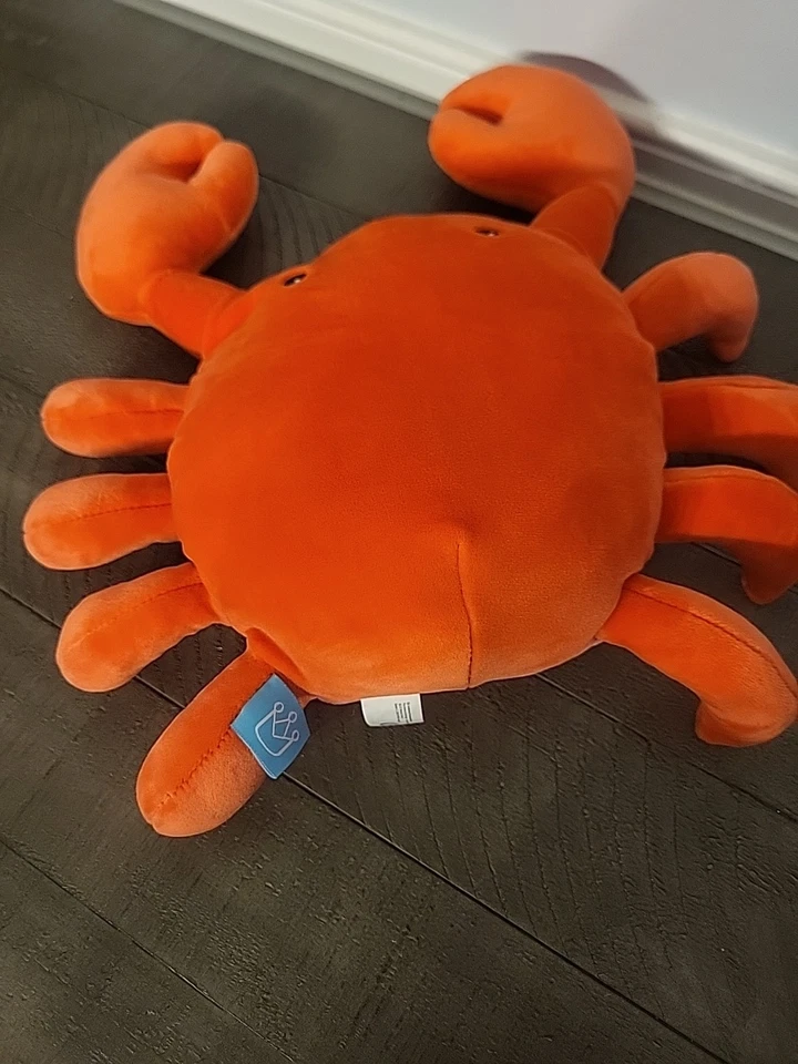 Манхэттен игрушка вельветовый мягкий плюшевый мягкая оранжевый/розовый краб океан детский декор б/у в отличном состоянии - Изображение 3 из 4