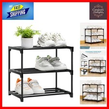 Durable and Space-Saving 3 Tier Shoe Rack - Quick Assembly for Every Room