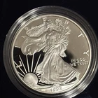1998-P Proof $1 American Silver Eagle Box w/ COA