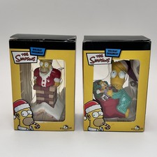 The Simpsons Kurt Adler Christmas Ornaments Homer Chimney Bart Stocking Set