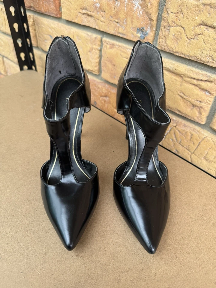 Women’s Black Pump Heels Enzo Angiolini Size 5 1/2 Formal Wedding Work Party - image 2 of 4