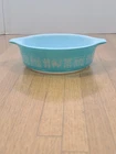 Vintage PYREX Amish Butterprint Casserole Dish 1 Pint 471  Turquoise