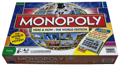 ELECTRONIC MONOPOLY GAME: Electronic Here & Now The World Edition (FREE UK P&P)
