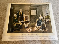 Scarce - Betsy Ross 19" x 24 1/16 donor certificate circa 1890's