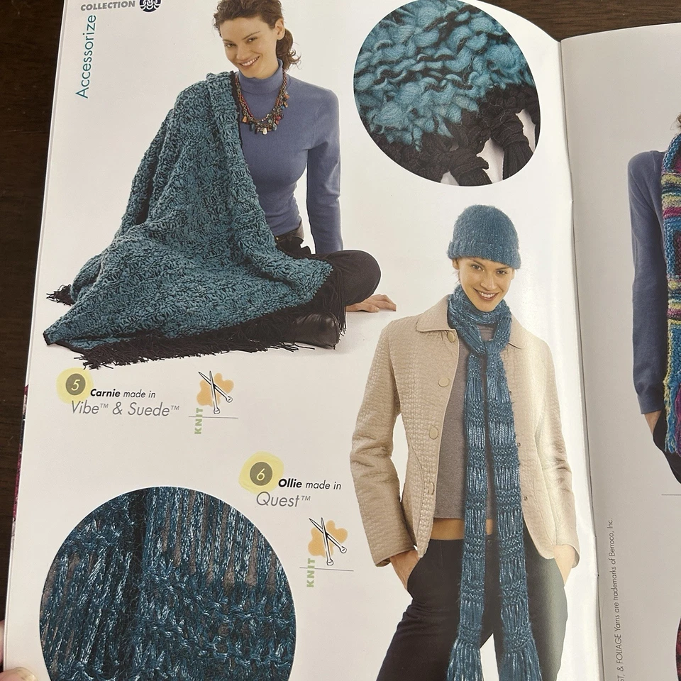 Berroco Accesorio #238 Patrones de Tejido y Ganchillo Folleto Bufanda Perro Suéter Foto 4 de 4