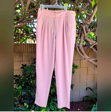 Cleo Apparel Elegant Pink Women's Pants With Pockets Size Small