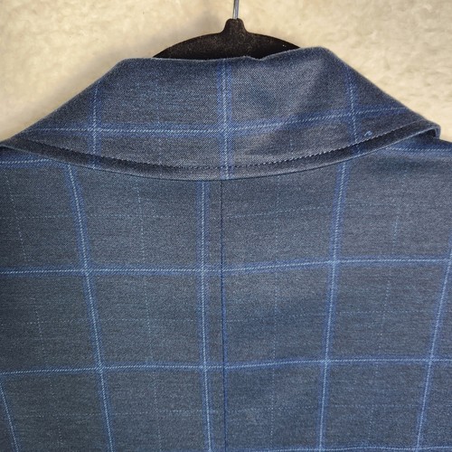Cabi Sunset Kiss Windowpane Blazer 5425 Sz 8 Button Blue Academia Preppy Career - Picture 19 of 20