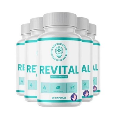 5-Pack Revital Capsules, Revital Support for Health and Wellness - 300 Capsules
