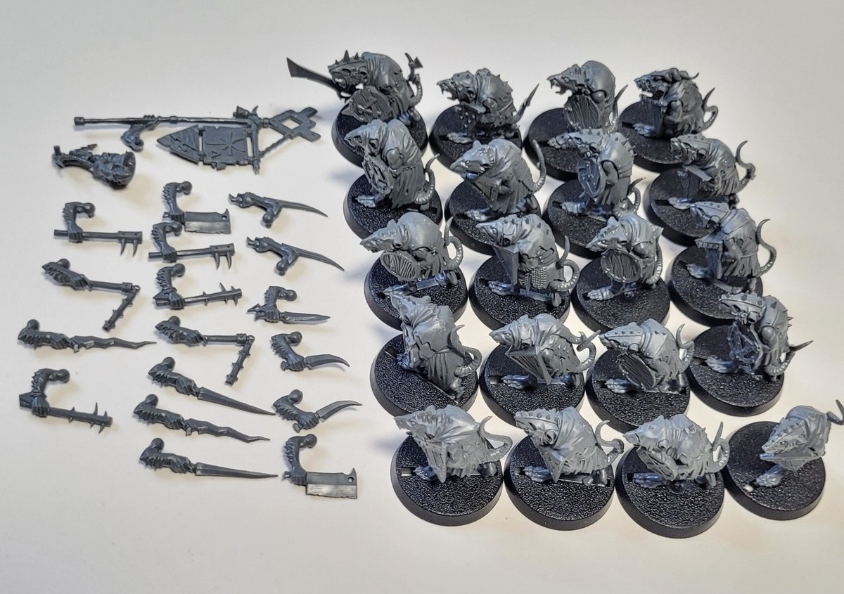 20x SKAVEN CLANRATS Island of Blood Warhammer Old World Age of