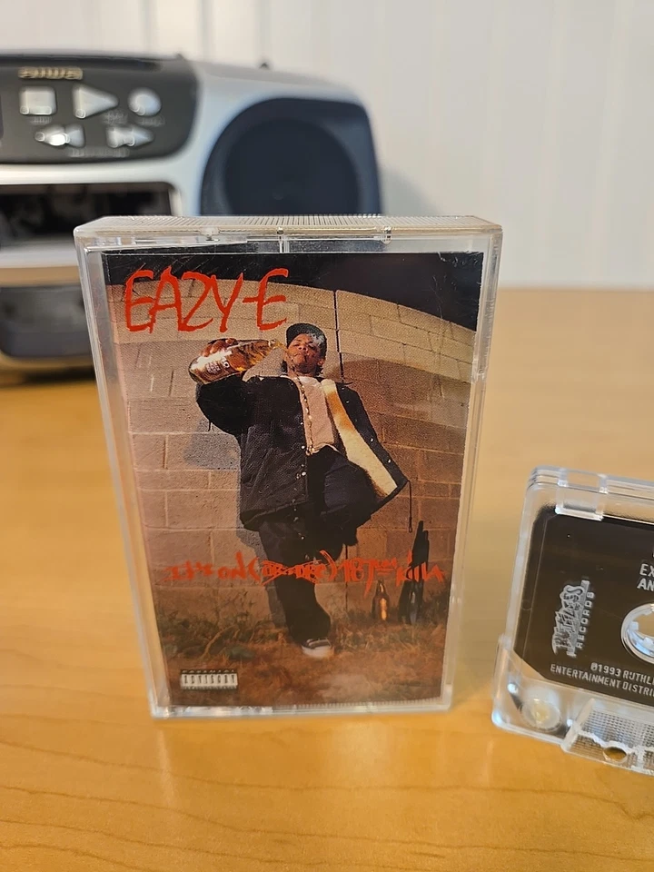 Eazy-E It's On (Dr. Dre) 187um Killa 1993 CASSETTE TAPE 90s Gangsta Rap Tested - Image 3 of 4
