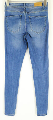Vero Moda Vaqueros Mujer S AZUL Pitillo Abotonado Algodón Elástico Mezcla Lavado - Imagen 2 de 9