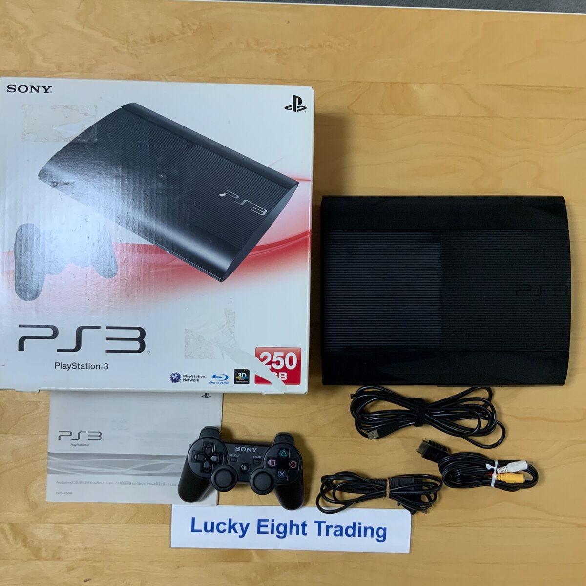 PS3 Charcoal Black CECH 4000B 250GB Console Box PlayStation 3 Super Slim  [BX]