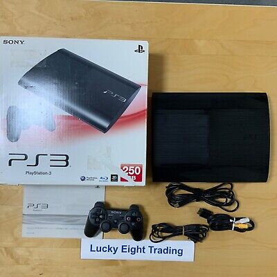 PS3 Charcoal Black CECH 4000B 250GB Console Box PlayStation 3 Super Slim  [BOX] | eBay