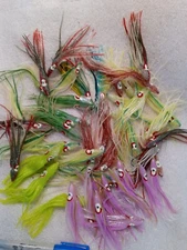 Salmon Hoochies Custom Mix Of 50. Smoking Hot Color Combo. Box 10/34