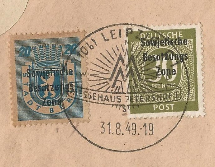 1949 Soviet Zone Rare ovptd 30 Pfg Numeral Grey-Olive (Not Brownish-Olive) Cover - Image 4 of 4