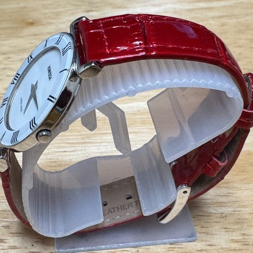 VTG Jowissa Swiss Quartz Watch 991G Unisex Silver Ultra Thin Leather New Battery - Picture 4 of 6