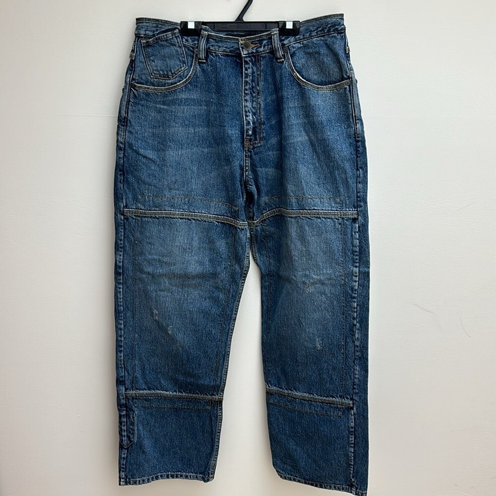 Sean John Mens Jeans 34 Hip Hop Y2K Baggy Street Wear Pants Loose Skater