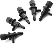 Aquarium Air Pump Valve 5PCS Black 2 Way Fish Tank Air Line Flow Control Regulat