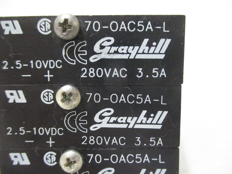 Lot of 6 Grayhill 70-OAC5A-L I/O Module 280VAC 3.5A 70-0AC5A-L - Image 3 of 4