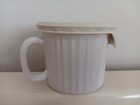 Lot 2 Corningware Soup Meal Mug Cup Vent Lid Teso Salad Dressing Fork Container — photo 2