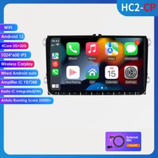 Car GPS Android 10 9" Stereo Multimedia Radio 2+32GB For VW Passat CC Golf MK6