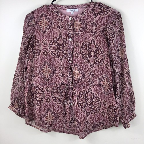 Madewell Kaleidoskop Print Top XXS Boho Bauernstil H3952 - Bild 2 von 7