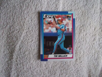 Topps 1990 MLB Baseball ''TIM WALLACH'' #370 Montreal Expos Trading Card n6
