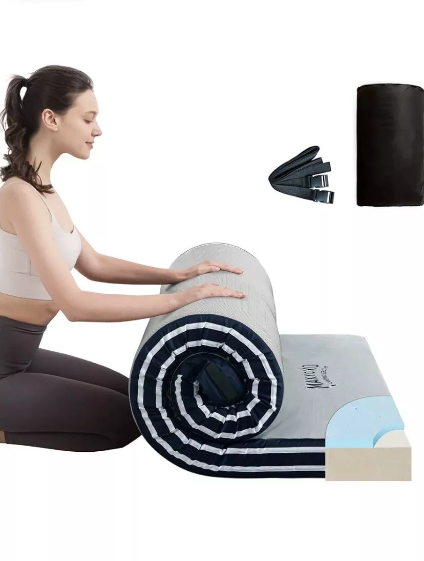 Maxyoyo Memory Foam Home Mattress Yoga Mat Travel Car Camping Single