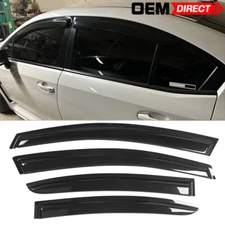 Fits 12-16 Subaru Impreza & 15-21 WRX STI Acrylic Slim Window Visors 4Pc Set