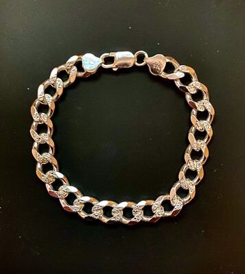 アクセサリー Cuban Chain Bracelet - Silver 925 Amazon.com: 925 Sterling Silver Solid Cuban Link Chain