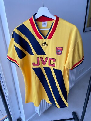 Arsenal FC jvc 1993 94 Away Soccer jersey VTG adidas Equipment