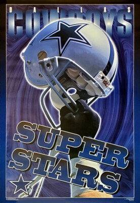 Dallas Cowboys 1996 Super Stars Design NFL Theme Art 23x35 WALL