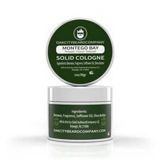 OakCityBeardCo - Montego Bay - Solid Cologne -1oz - Pineapple -Coconut - Teawood