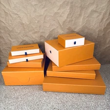 LOUIS VUITTON AUTHENTIC Gift Empty Box Size On Pic Large, Medium, Small )B-223