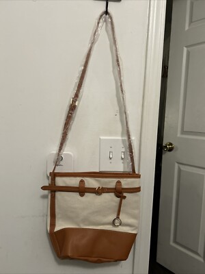 LouLu Tan and Brown Bucket bag