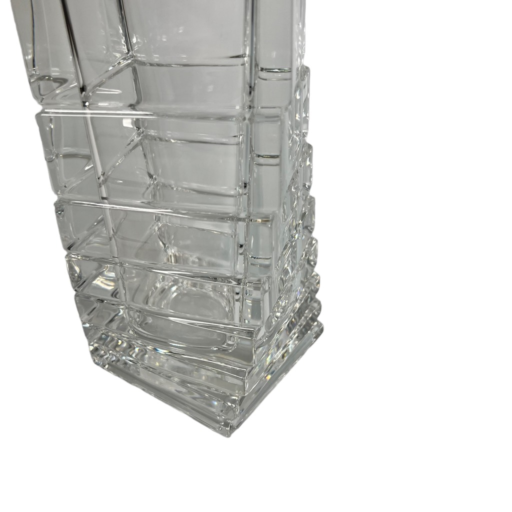 Rosenthal Studio Linie Crystal Vase Turnus Abstract Art Asymmetrical