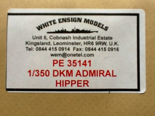 White Ensign 1/350 DKM Heavy Cruiser Admiral Hipper Photo Etch Detail Set 35141 - Picture 4 of 9