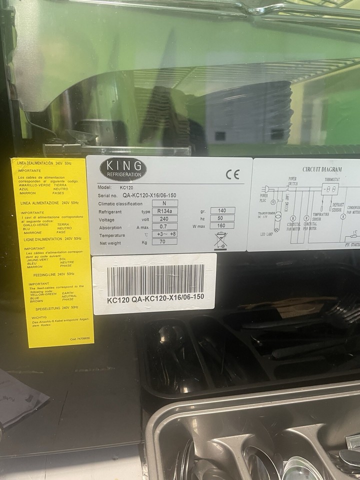 used cake display fridge King eBay